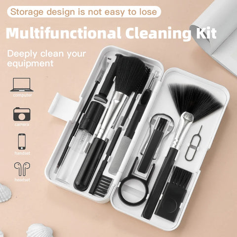 18-in-1 Keyboard Cleaner Kit: Screen Tools, Brush, Keycap Puller, Phone Holder