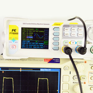 100MHz Dual-Channel DDS Function Arbitrary Waveform Generator Pulse Signal Source Fy6900
