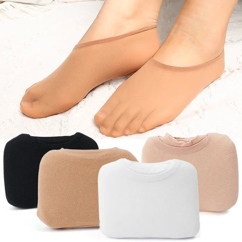 10 Pairs Women’s No Show Socks Invisible Liner Ballerina Boat Footies Thin Slippers Summer Transparent