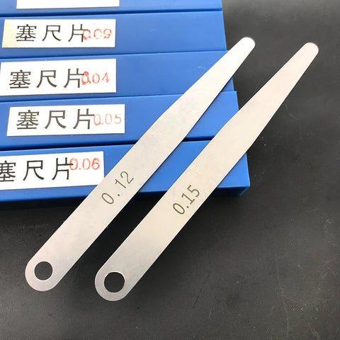 100pcs Feeler Gauge Set 0.02mm-0.15mm Gap Measuring Tool - Single Piece Gaskets
