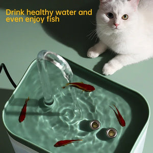 1.5L Quiet Pet Water Fountain with Smart Burnout Protection for Cats and Dogs