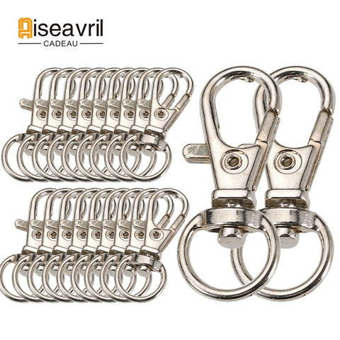 Gold Silver Plated Lobster Clasp Hooks Key Ring Connector Carabiner for Jewelry Making DIY 1/5/10/20pcs