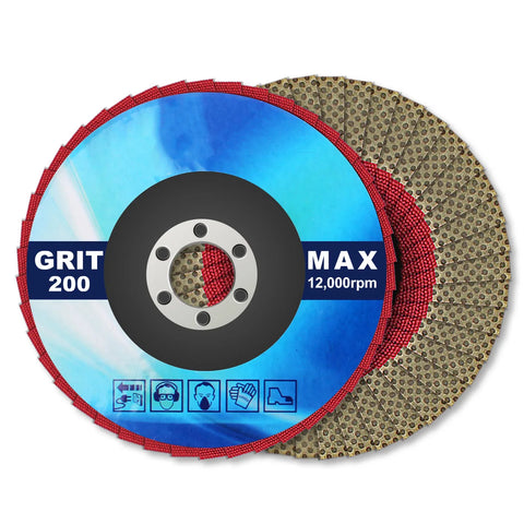4" Diamond Polishing Flap Disc - Grinding Wheel for Metal, Plastic, Stone - Angle Grinder Sanding Abrasive Tool