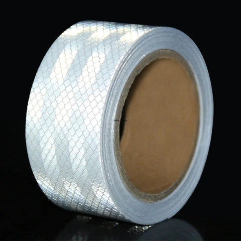 2"x17ft Reflective Tape Self-Adhesive Decal Light Reflector Safety Sticker for Cars, Bikes, Pets, Waterproof