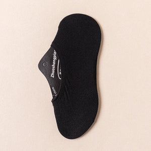 10 Pairs Men's Invisible Non-Slip Silicone Liner Socks, Breathable Thin Nylon No Show Loafers for Summer