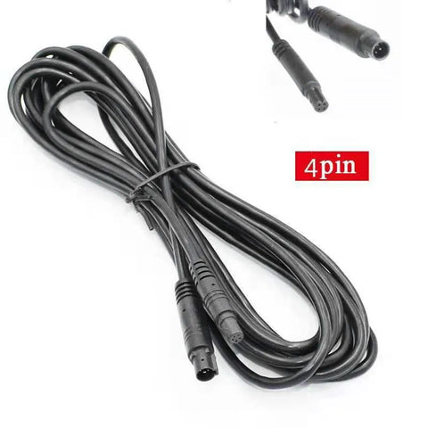 4-Pin Car DVR Camera Extension Cable 2.5m Male-Female Connector for Dash & Reverse Camera