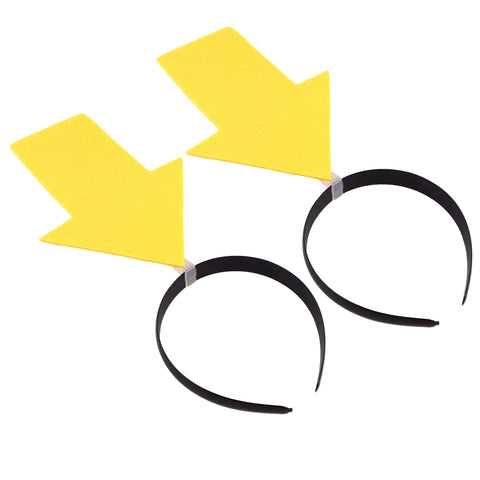 2pcs Arrowhead Hair Hoop Headbands Cute Hairbands Photo Prop Headdress Festival Halloween Party Decor