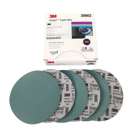 3M Foam Disc Trizact P5000 Sanding Pad 152mm Hookit Attachment 6 Inch Velvet Sponge Sandpaper