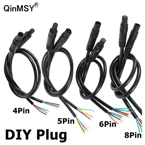 DIY 4/5/6 Pin Car DVR Camera Extension Cable HD Monitor Backup/Rear View Camera Cord Plug