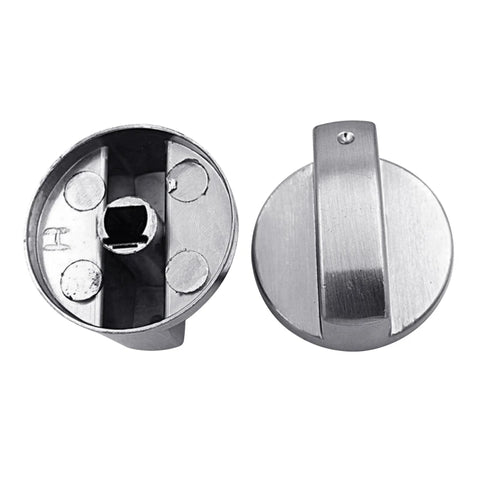 6mm Gas Stove Control Knob - Metal Cooktop Replacement, Comfortable Grip