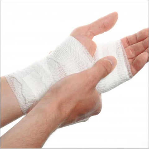 Elastic Gauze Bandage Roll - Skin-Friendly, Breathable Wound Dressing, 5cm-15cm x 4.5m