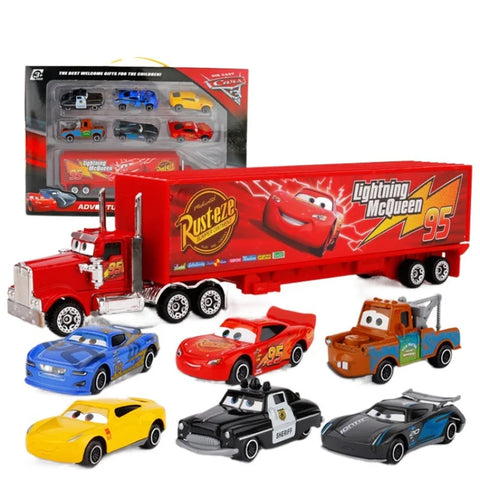 Cars 3 Lightning McQueen & Jackson Storm 1:55 Diecast Toy Cars for Kids