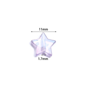 100pcs AB Color Star Acrylic Beads for DIY Jewelry Making Necklace Bracelet Spacer Charms