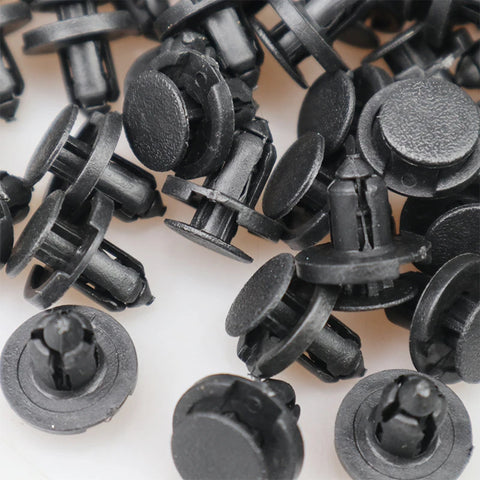 8mm Black Car Bumper Door Panel Fender Liner Clips Retainer Plastic Auto Fasteners Rivets 10/20/50pcs