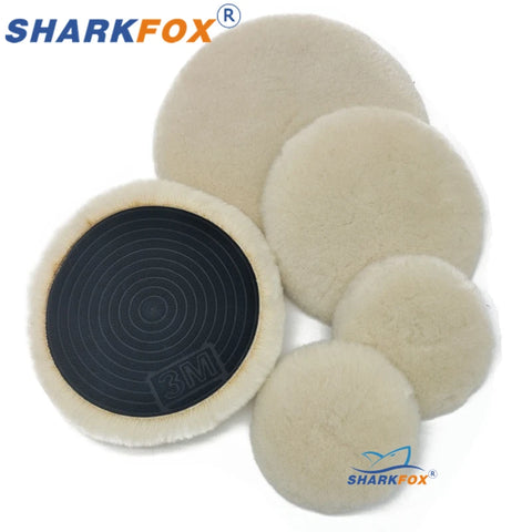 3"-7" Wool Polishing Pad High Density Lambswool Buffing Pad for Car Polish Waxing