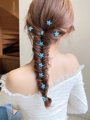 10-Pack Flower Princess Hair Clips Set - Lovely Hairpins and Buckles Hair Accessories