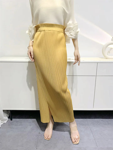 Elegant Summer High-Waist Bustier Skirt - Minimalist Niche Style