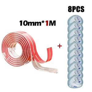 1-5m Self Adhesive Table Edge & Corner Protector Strip - Transparent Soft Bumper for Baby Safety
