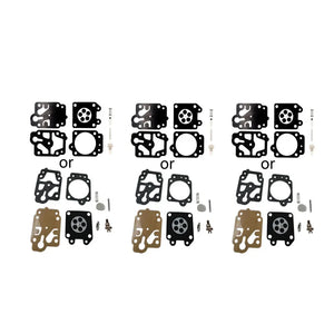 10 Sets Carburetor Rebuild Kits for 26cc-52cc Motorbikes Dirt Pit Bikes Gasket Diaphragms Repair Durable