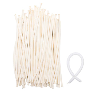 100-Pack White Balloons with Garland Strips for Wedding Party Decor Set