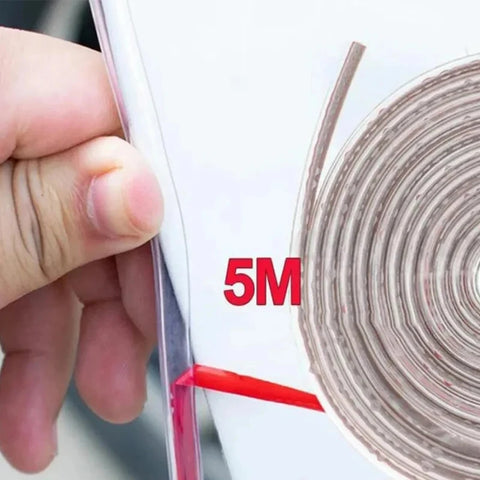 5m Transparent Car Door Edge Protector Strips Anti-Collision PVC Scratch Guard Sealing Strip