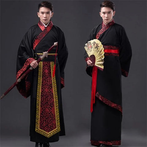 2024 Male Tang Dynasty Hanfu Costume Traditional Chinese Emperor Cosplay Outfit