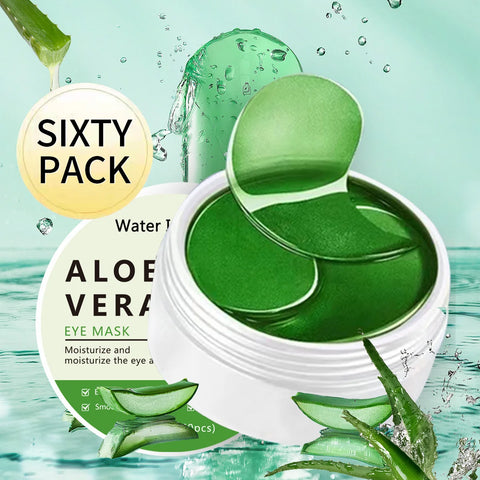 60-Pack Aloe Vera Eye Masks - Hydrating, Brightening & Reducing Puffiness