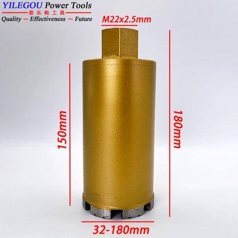 "180mm Diamond Core Drill Bit Set with SDS Adapter for Concrete & Bridge Drilling"