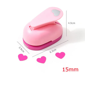 1.5cm Scrapbook Paper Punch Cutter for DIY Crafting, Foam, Photo, Card Shapes