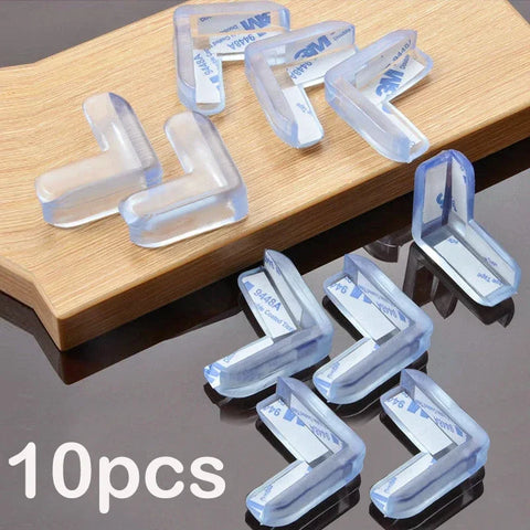 10pcs Baby Safety Silicone Corner & Socket Protector Set - Table Edge Guards & Outlet Covers