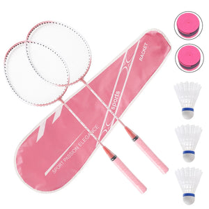 Lightweight Badminton Racket Set with Bag - Outdoor Sports Gear for Beginners