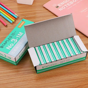 1000 Pcs Standard No. 12 Staples 24/6 for Office Binding and Stapler Use