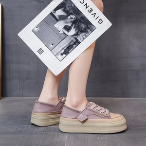 Women's Platform Sneakers 2025 - Fashion Lace-Up Walking & Running Shoes, Comfortable & High Quality