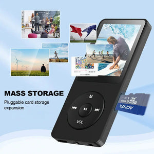 128GB Bluetooth MP4/MP3 Lossless Music Player with FM Radio & Recorder for Sports