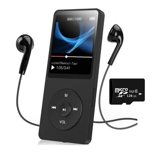 128GB Bluetooth MP4/MP3 Lossless Music Player with FM Radio & Recorder for Sports