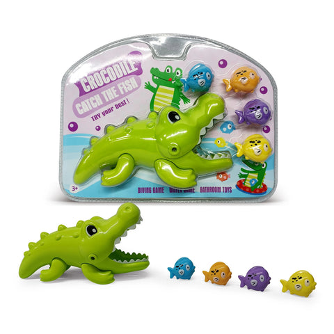 Crocodile Bath Toy for Kids - Fishing Water Game for Toddlers