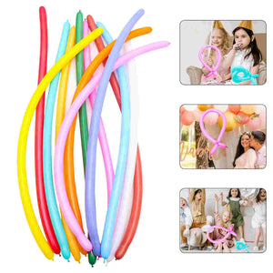 100-Pack White Balloons with Garland Strips for Wedding Party Decor Set