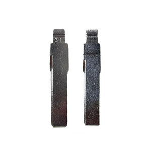 10 Pcs 31# 86# Flip Remote Key Blades Compatible with VW Passat Bora, Seat, Skoda, Audi - Keydiy, Xhorse, VVDI, JMD