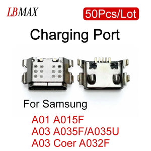 10-100pcs USB Charging Port Connector Dock Socket for Samsung Galaxy A01 A03 Replacement Repair