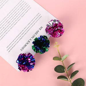 10 Pack 5.5cm Ringing Paper Ball Toys for Cats - Interactive Kitten Play Accessories, Pet Supplies