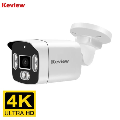 8MP 4K IP Security Camera Outdoor Waterproof H.265 Bullet CCTV Motion Detection PoE/Non-PoE