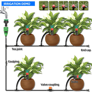 1/4" Drip Irrigation End Cap for Garden Watering Systems