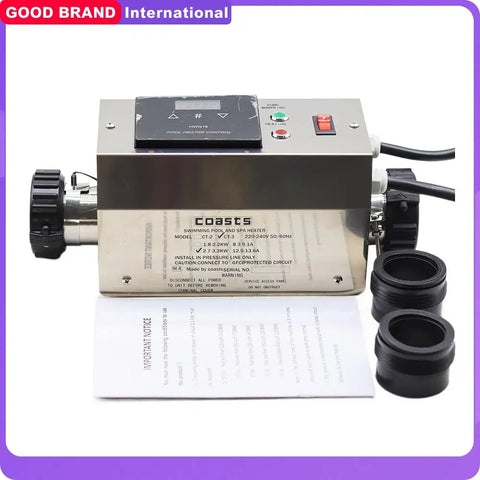 3kW Electric Pool & Spa Heater Thermostat 220V - Swimming Pool Water Heater for Baths & Hot Tubs Accessories