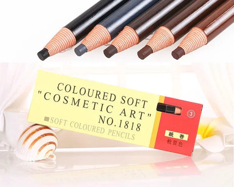 12pc Waterproof Eyebrow Pencil & Tattoo Kit - Long-lasting Brow Enhancer