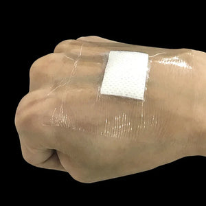 100pcs Large Curved Square Transparent Waterproof Adhesive Wound Healing Dressing Tape Bandages