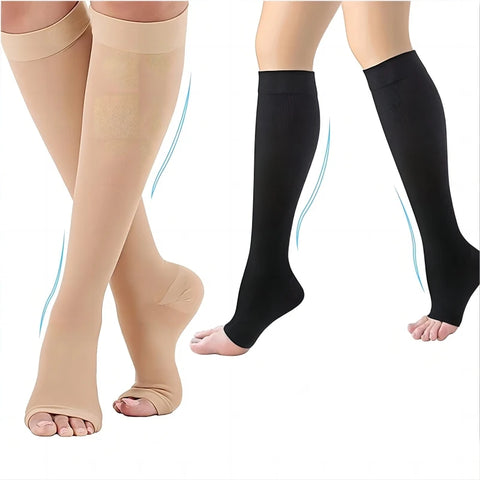 1 Pair Compression Socks S-XXL Toeless Support Hose for Varicose Veins Prevention Women Men