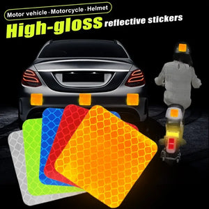 1-50pcs Safety Reflective Waterproof Tape High Visibility for Night Riding Walking and Cars