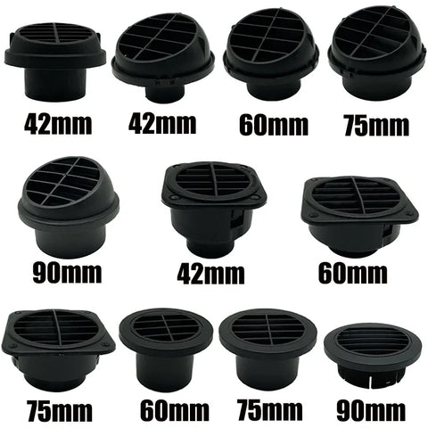 42mm-90mm Rotatable Car Air Vent Outlet for Diesel Parking Heater Webasto Eberspacher Truck Bus