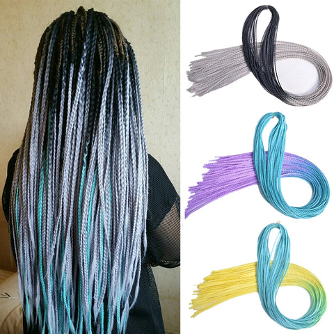 30" Ombre Zizi Braids Synthetic Hair Extensions for African Braiding and Box Styles