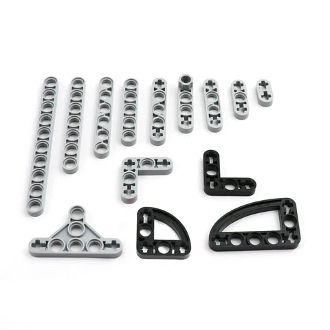 Construction Blocks Set: Beams & L-Triangles (1x4-1x10)